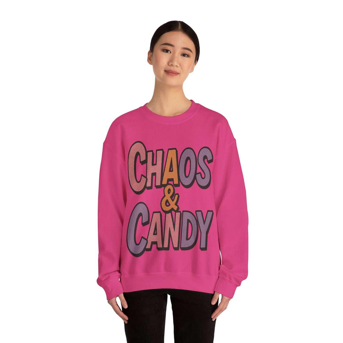 Chaos & Candy Fun Unisex Crewneck Sweatshirt