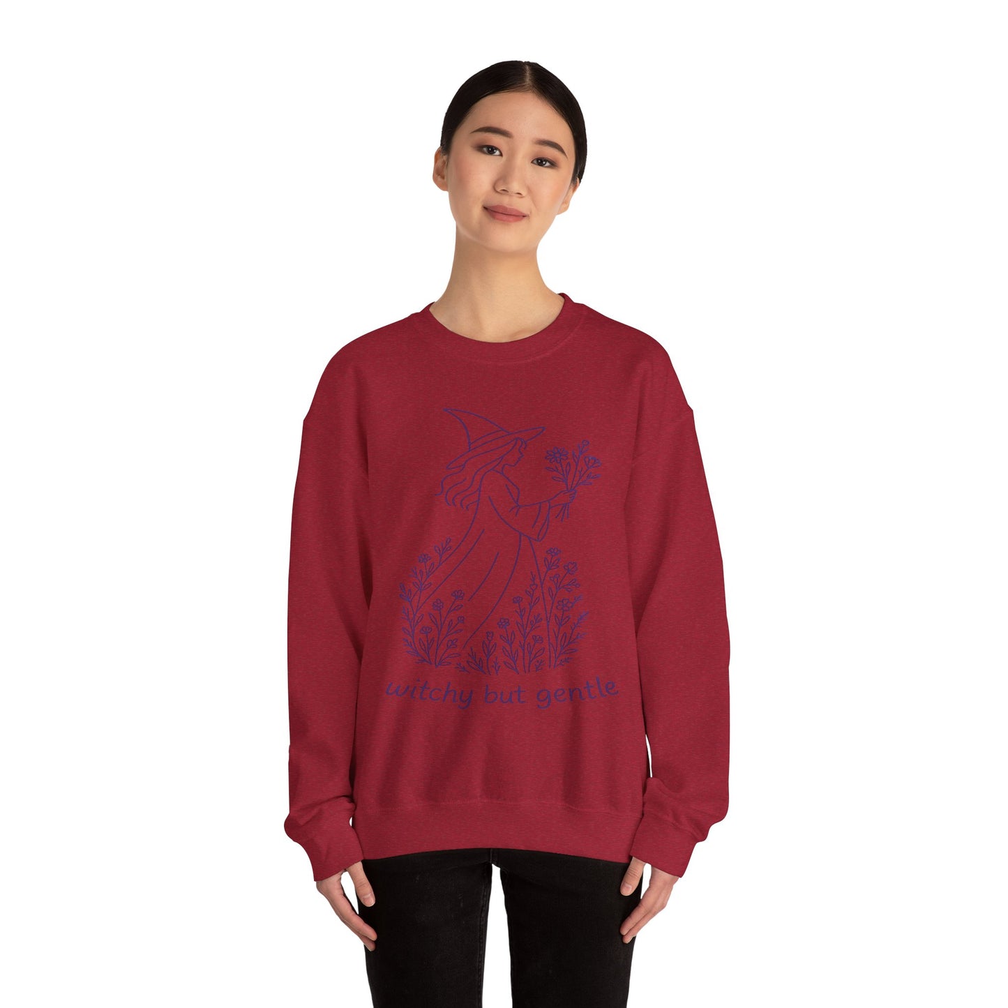 Witchy But Gentle Cozy Sweatshirt Gift for Witch Lovers
