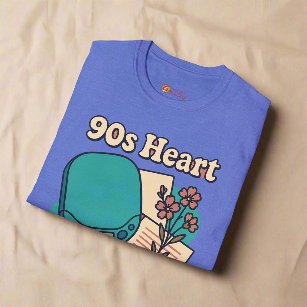 90s Heart Unisex Vintage Style T-Shirt