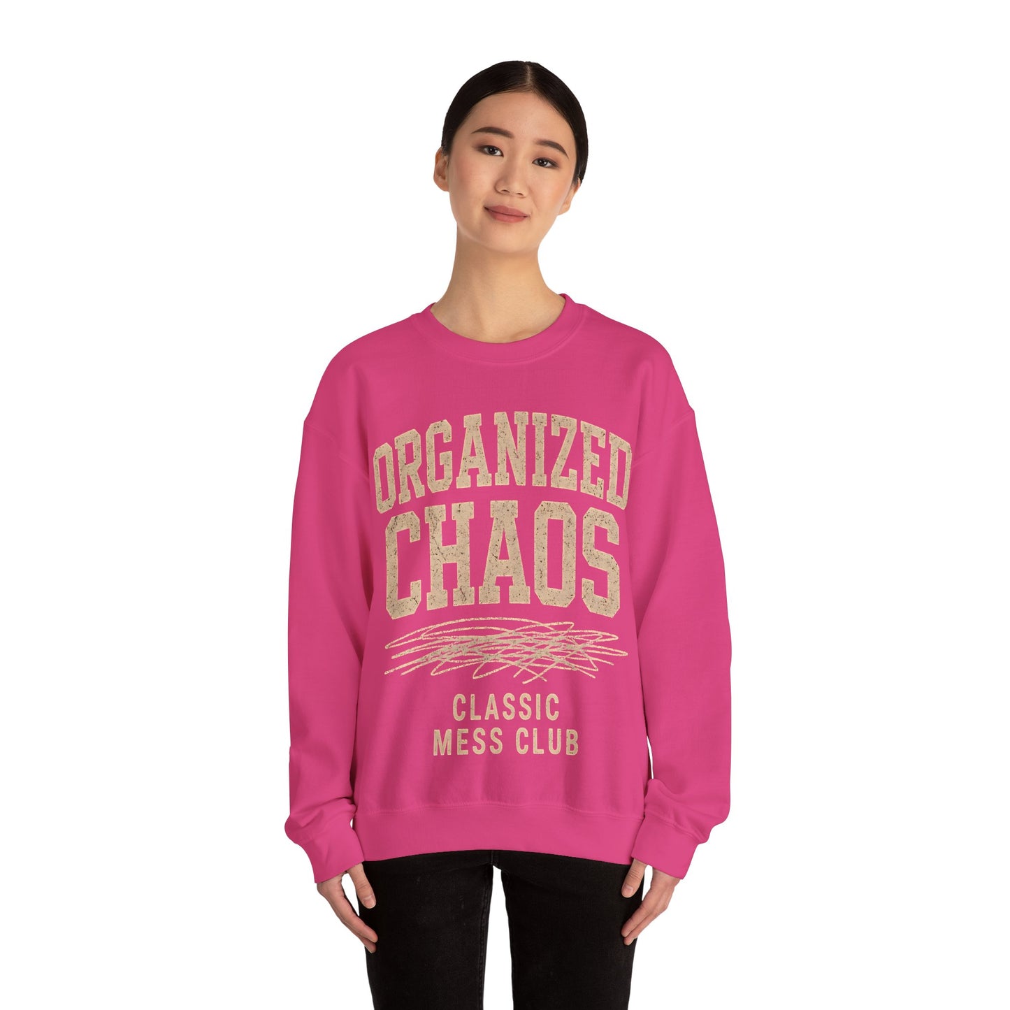 Chaos Culture Comfy Varsity Unisex Crewneck Sweatshirt