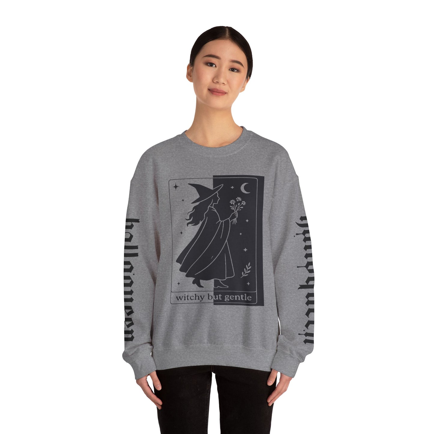 Witchy Vibes Halloween Cozy Fall Apparel Unisex Sweatshirt