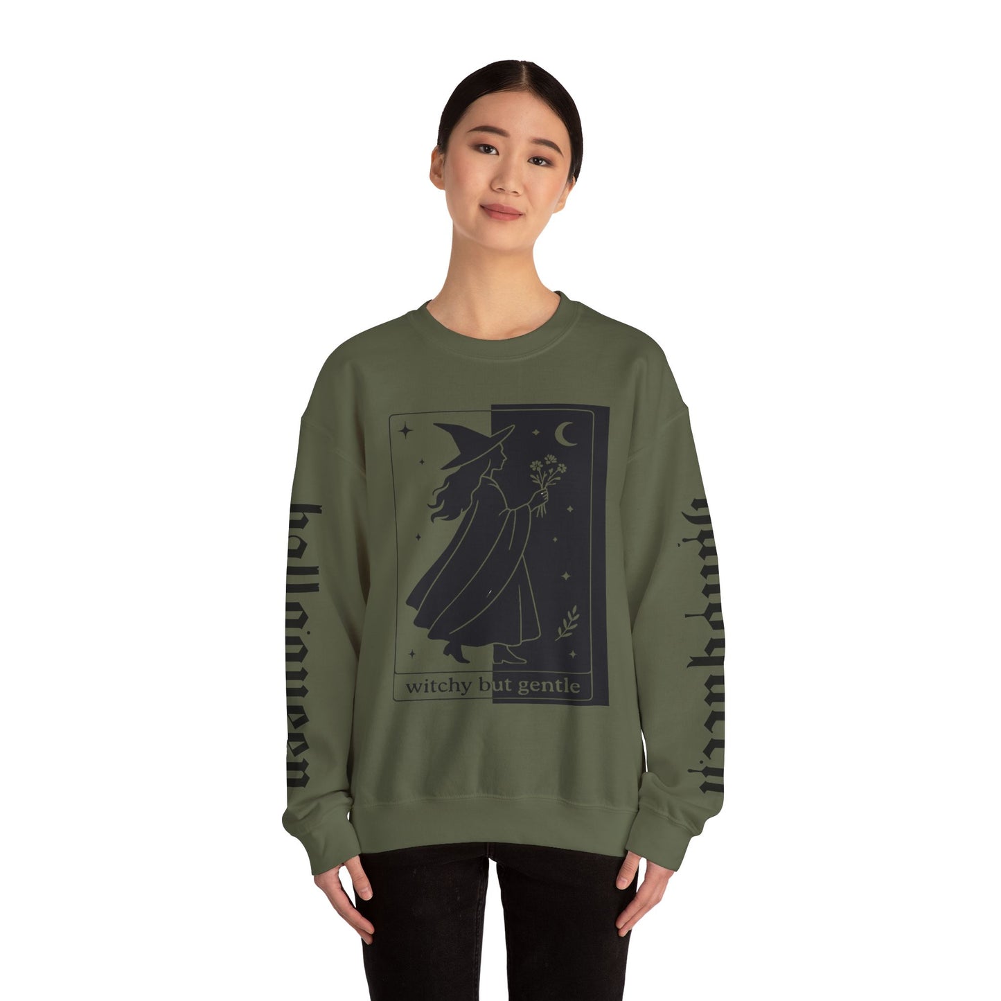 Witchy Vibes Halloween Cozy Fall Apparel Unisex Sweatshirt