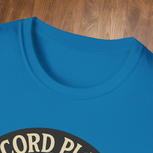 Record Player Reverie T-Shirt, Vintage Music Tee, Gift for Music Lovers, Retro Graphic Shirt, Unisex T-Shirt, Perfect for Music Festivals