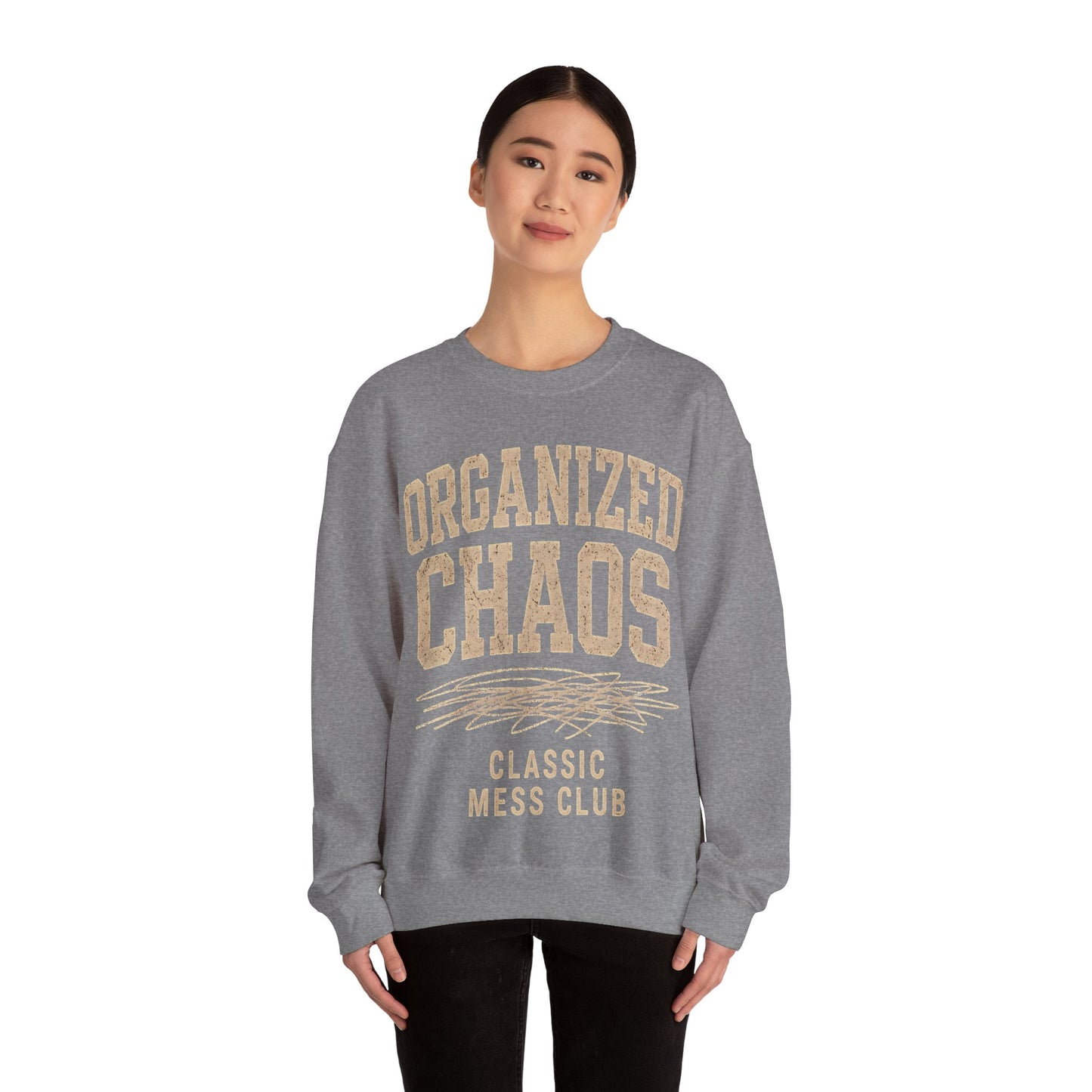 Chaos Culture Comfy Varsity Unisex Crewneck Sweatshirt