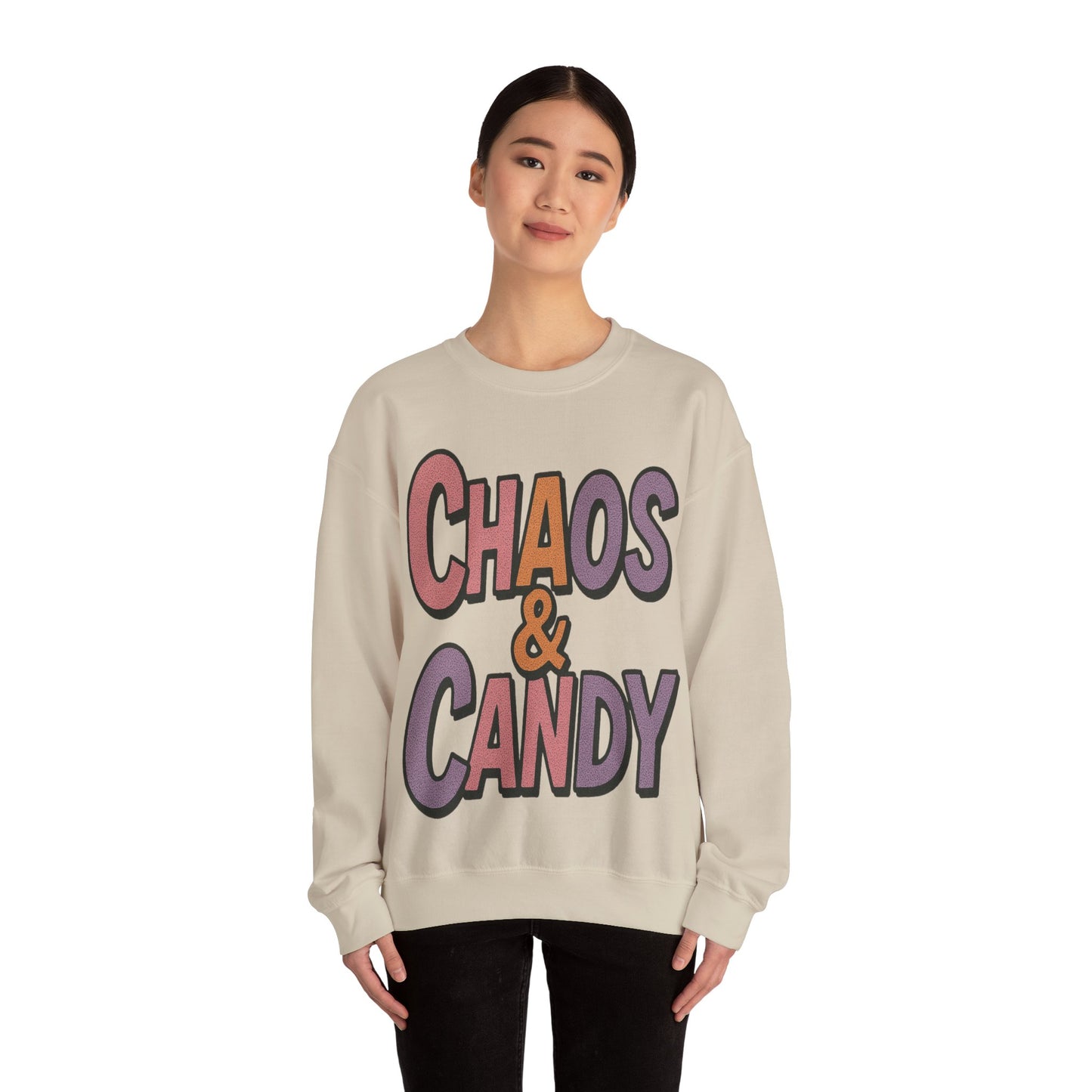 Chaos & Candy Fun Unisex Crewneck Sweatshirt