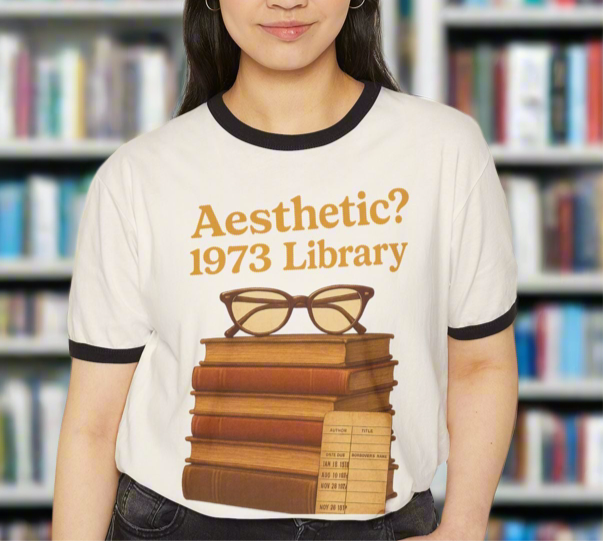 1973 Vintage Book Ringer T-Shirt