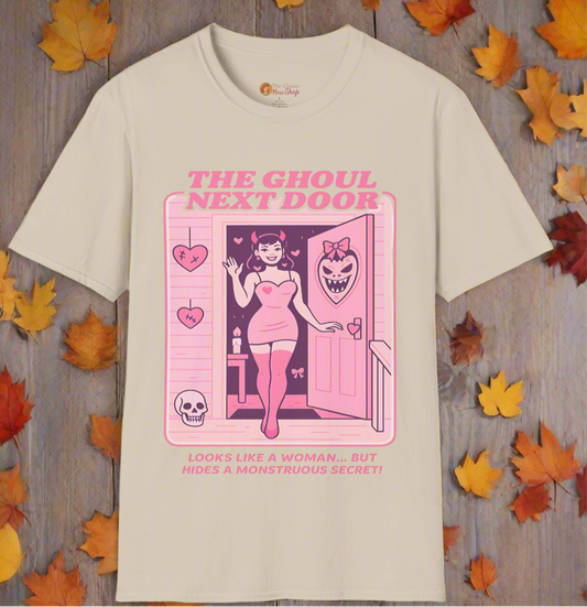 Ghoulish Cute Charm Halloween Graphic T-Shirt