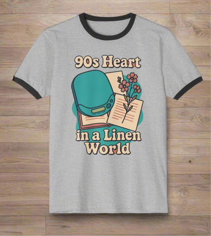 90s Inspired Retro Unisex Ringer T-Shirt