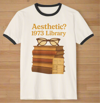 1973 Vintage Book Ringer T-Shirt