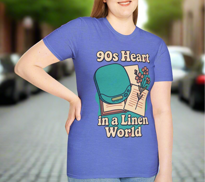 90s Heart Unisex Vintage Style T-Shirt