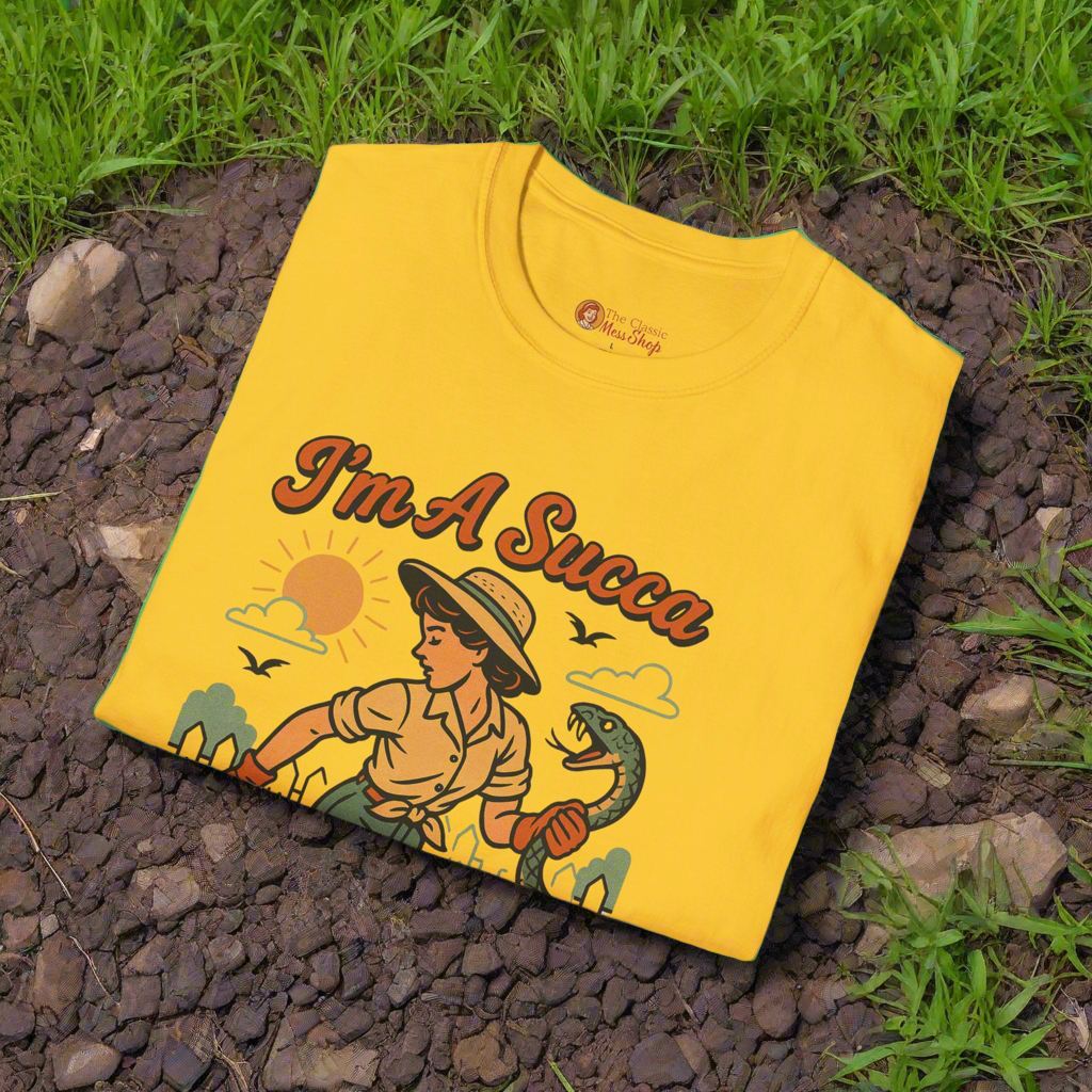 I'm A Succa For Trouble Unisex Vintage Gardening Graphic T-Shirt