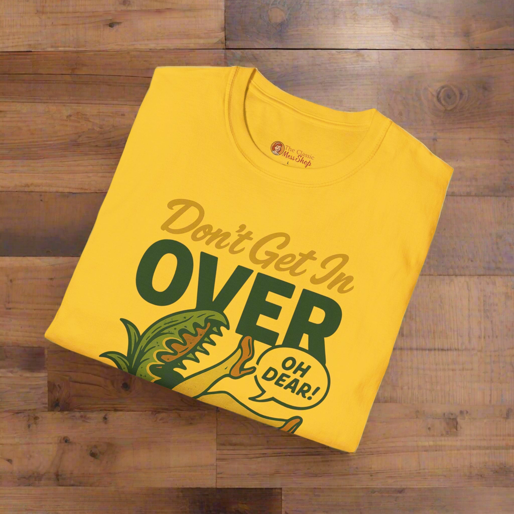 Playful Plant Lover T-Shirt | Don't Get In Over Your Head Gardening Graphic Tee