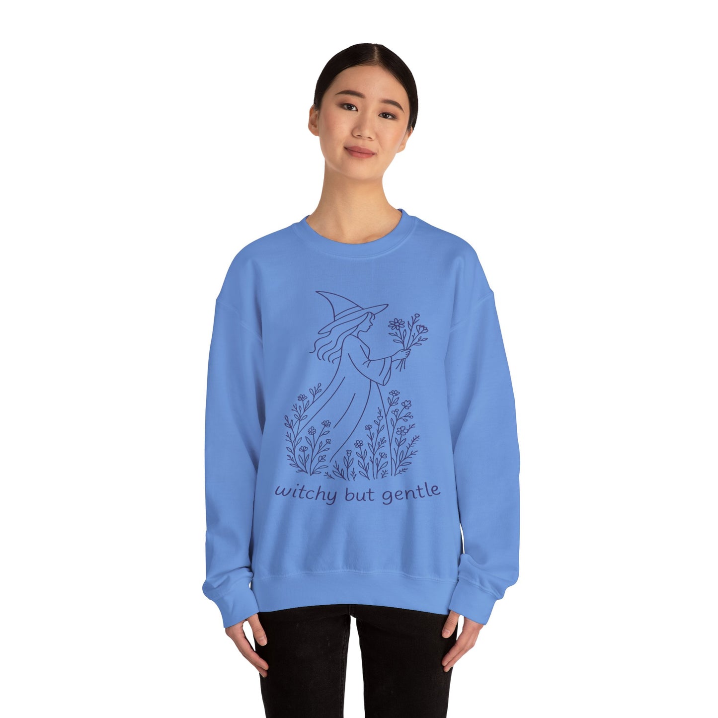 Witchy But Gentle Cozy Sweatshirt Gift for Witch Lovers
