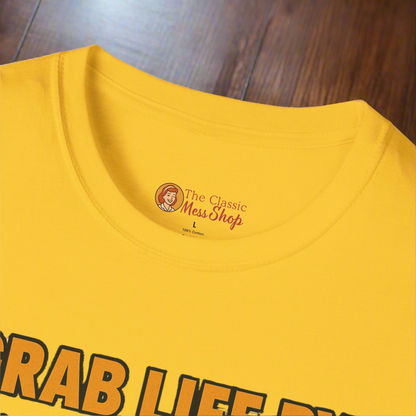 Vintage Humor Unisex T-Shirt | Funny Retro "Grab Life By The Tail" Unisex  Tee