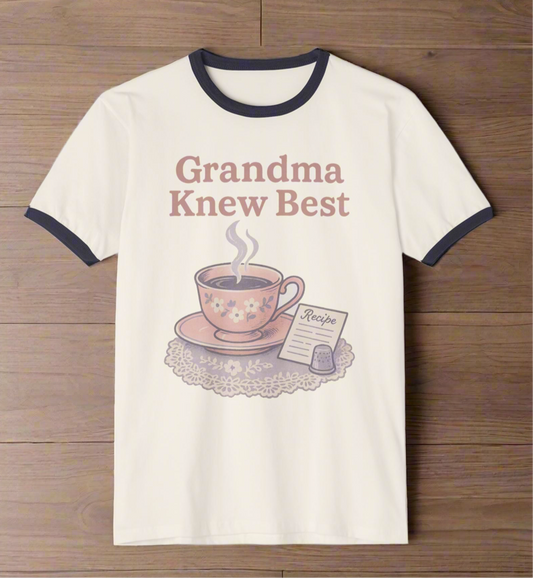 Grandma Knew Best Unisex Cotton Ringer T-shirt